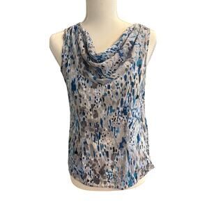 Vintage Y2K 100% silk Indie sleeveless shirt S